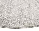 Gwyneth Stunning Transitional Silver Round Rug