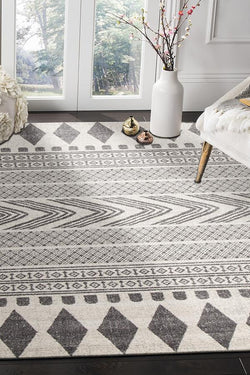 Adani  Modern Tribal Design Grey Rug