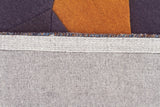 Laura Designer Wool Rug Blue Yellow Grey