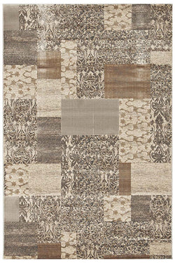 Patchwork Rug Grey Rug