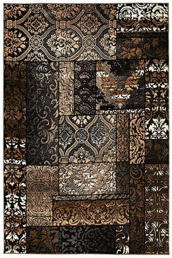 Patchwork Rug Charcoal Rug