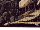 Designer Branch pattern Rug Charcoal