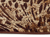 Splash Design Rug Brown