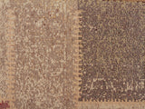 Patchwork Design Rust Rug