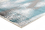 Hannah Matrix Rug Blue Grey