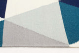 Prism Flat Weave Rug Blue