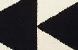 Pyramid Flat Weave Rug Black