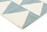 Pyramid Flat Weave Rug Blue