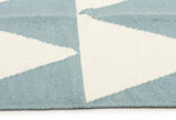 Pyramid Flat Weave Rug Blue