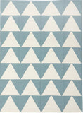 Pyramid Flat Weave Rug Blue