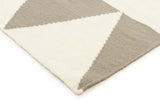 Pyramid Flat Weave Rug Grey