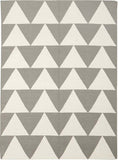 Pyramid Flat Weave Rug Grey