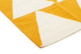 Pyramid Flat Weave Rug Yellow