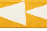 Pyramid Flat Weave Rug Yellow