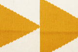 Pyramid Flat Weave Rug Yellow