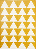 Pyramid Flat Weave Rug Yellow