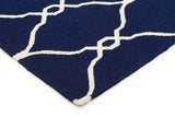 Delica Flat Weave Rug Navy