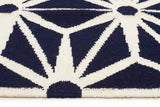 Dandelion Flat Weave Rug Navy