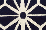 Dandelion Flat Weave Rug Navy