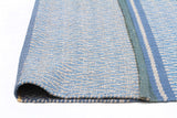 Sky dream Wool Viscose Flat woven Blue Rug