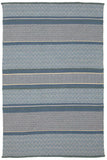 Sky dream Wool Viscose Flat woven Blue Rug