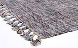 Pristine Wool Acrylic Flat woven Grey Rug