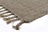 Serenity Wool Jute Flat woven Green Rug