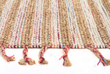 Braids Wool Jute Flat woven White Rug