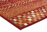 Mayfair Squares Rust Rug