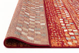 Mayfair Squares Rust Rug