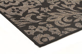 Independence Indoor Outdoor Modern Black Rug