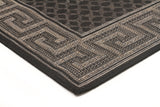 Night Indoor Outdoor Modern Black Rug