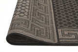 Night Indoor Outdoor Modern Black Rug