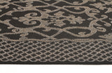 Singular Indoor Outdoor Modern Black Rug