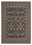 Singular Indoor Outdoor Modern Black Rug