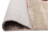 Penny Pink Grey Textured Multi Coloured Rug