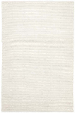 Carlos Felted Wool Rug White Natural