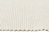 Carlos Felted Wool Rug White Natural