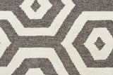 Urban Hive Flat Weave Wool Rug Grey