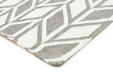 Aria Grey Modern Flat Weave Rug