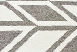 Aria Grey Modern Flat Weave Rug