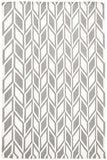 Aria Grey Modern Flat Weave Rug