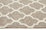 Bazaar Natural Trellis Wool Flat Weave Rug