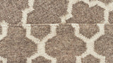 Bazaar Natural Trellis Wool Flat Weave Rug