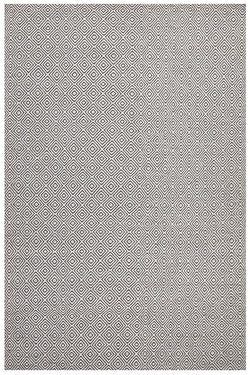 Shiva Stunning Dark Grey Diamond Wool Rug