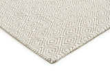 Shiva Stunning Silver Grey Diamond Wool Rug