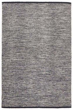 Livvy Charcoal Black Flat Weave Rug