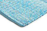 Zigga Flat Weave Rug Blue