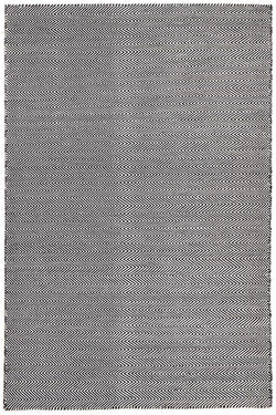 Herring Bone Chevron Rug Black