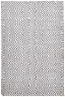 Herring Bone Chevron Rug Grey